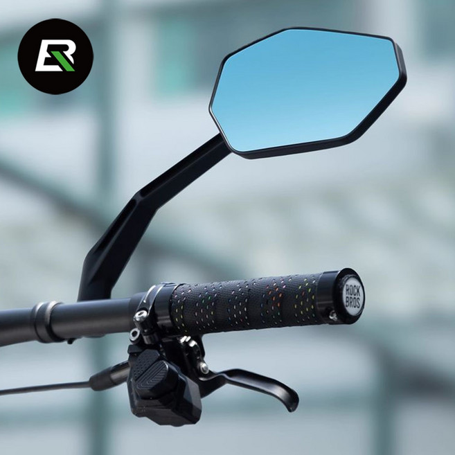 락브로스 자전거 사이드미러 후사경 백미러 거울 눈부심방지 핸들바 360도회전, F-253A, 일반 우 260004002
