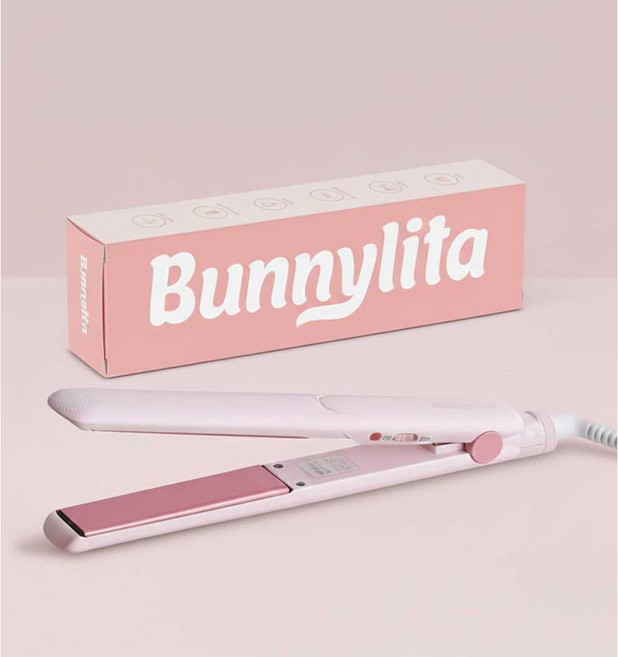 버니리타 세라믹 판 고데기 매직기, EW012, 핑크