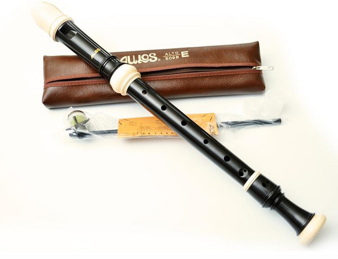 AULOS 509B 英式中音直笛, 1個, 咖啡色