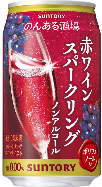 350ml 논 있는 술집 레드 와인 스파클링 논알코올 24병 [산토리 논알 논알코올