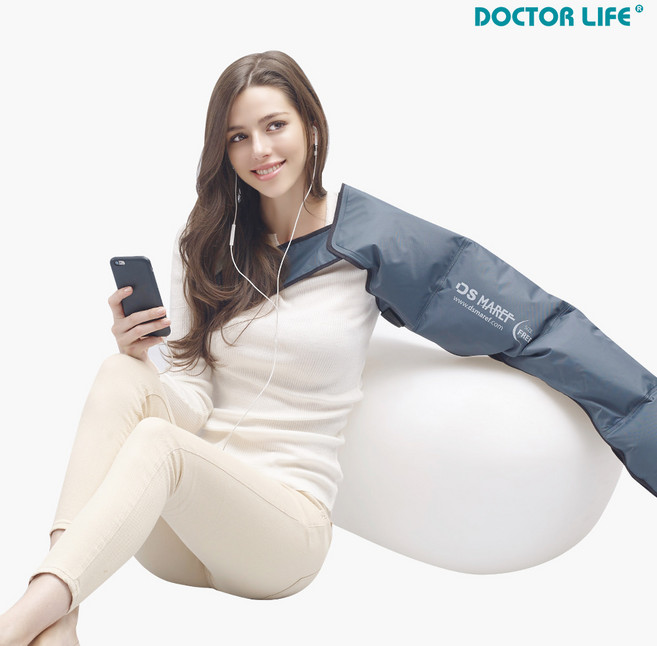 닥터라이프 4구 원터치 공기압 팔커프 1개, 블랙