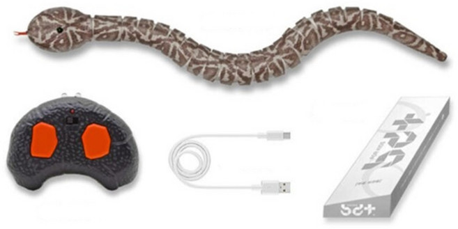 할로윈장난감 RC 스네이크 무선조종 리얼 뱀 경기체험 겨루기 조종놀이 무선작동 완구, 1개, 혼합색상