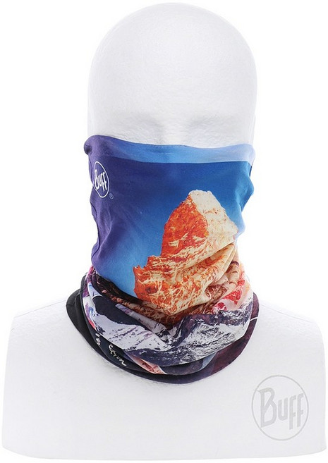 [버프] 오리지날 에코스트레치 스포츠 넥웨어 자외선차단 스포츠 마스크 (오토바이 등산 러닝 골프 라이딩 스키), 1개, MOUNTAIN Matterhorn Multi