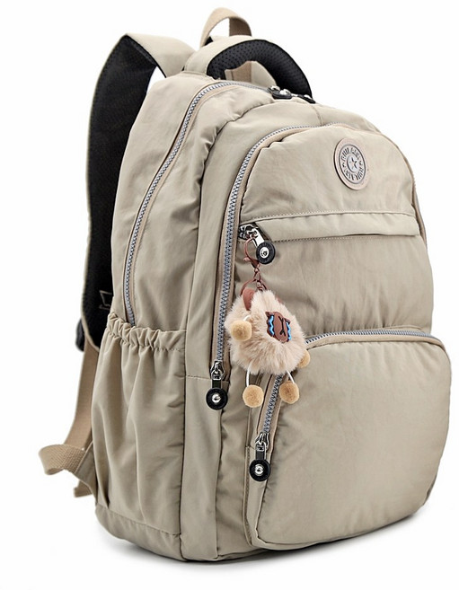 미쓰백 바슬리 가벼운 나일론 카고 여성 백팩 1박2일 여행용 방수 대학생 학원 여자 노트북 배낭 + 카피바라 구성품