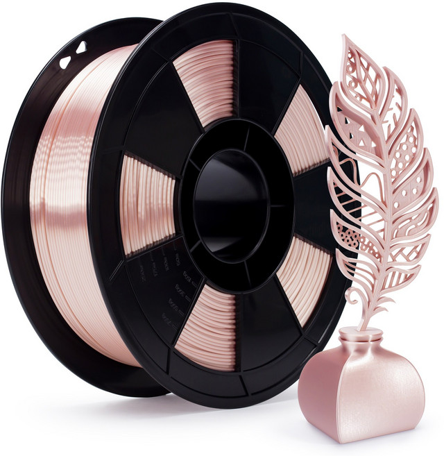 가제트 PLA PRO 필라멘트 3D프린터 1kg 투명 형광 무광 실키 특수 HS 1.75MM 실크 매트 그라디언트, Silky(Rose gold)
