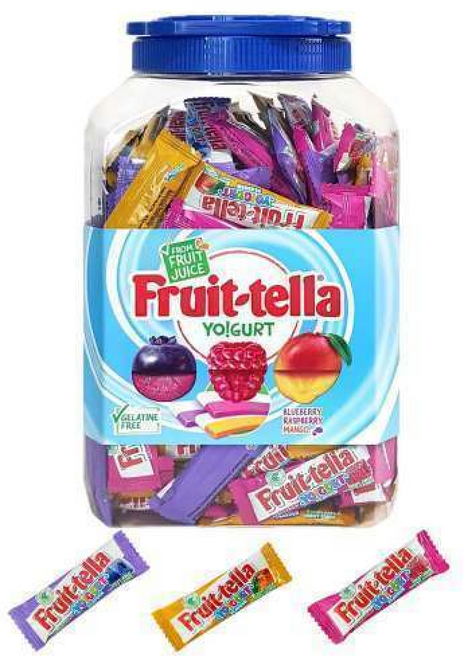 과일맛 후룻텔라 요구르트향 캔디 캐러멜 (약 입) 대용량 디저트 간식 젤리 대용량 디저트 간식, 1.375kg, 160개