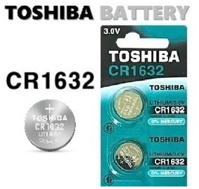 [일반우편발송] 도시바 CR1632 리튬전지 3V 키배터리, 1개, 2개입