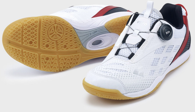 비트로 남녀공용 탁구화 코브라 엑스 (WHT&RED) 보아 핏 시스템