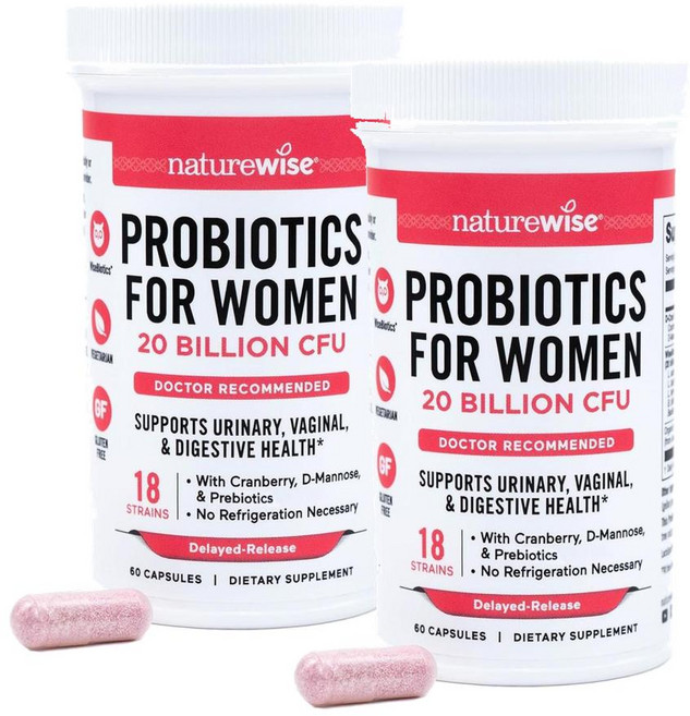 네이처와이즈 여성 프로바이오틱스 200억 CFU 유산균 NatureWise Women Probiotics, 2개, 60정