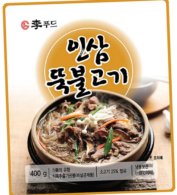 이푸드 인삼 뚝 불고기 400g 인삼 불고기 반찬 간편식, 1개