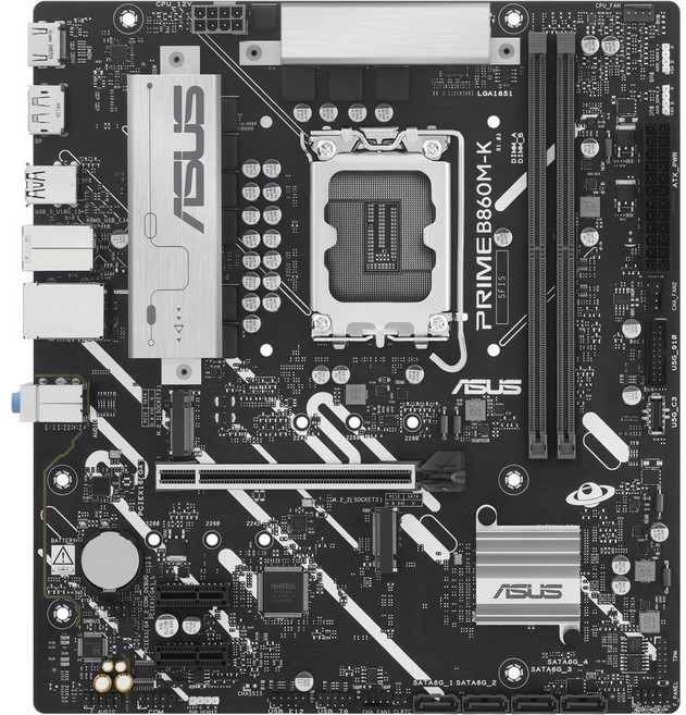 ASUS 華碩 主機板 支援 Intel Core Ultra 處理器 DDR5 LGA1851, PRIME B860M-K