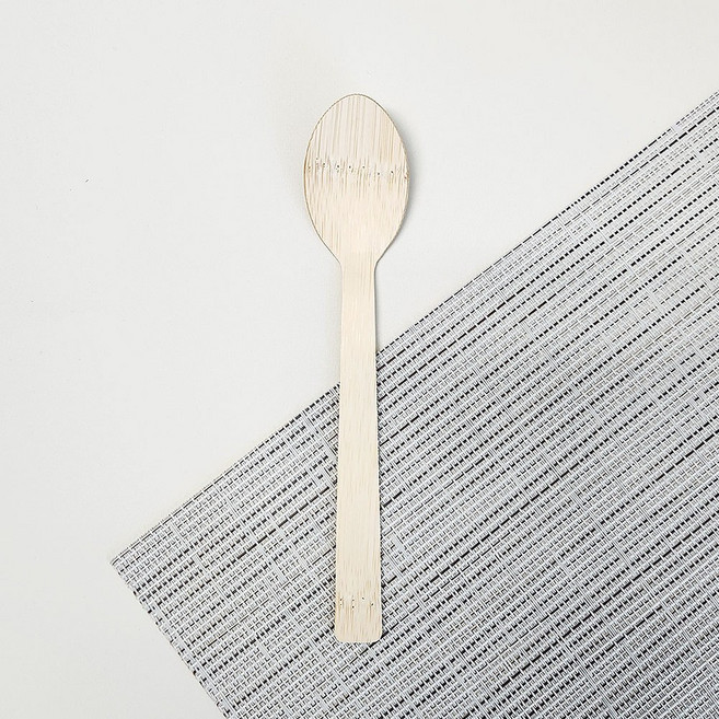 골드앳홈 BS-170 디저트 일회용 나무스푼 170mm 벌크포장 1000개입 1개