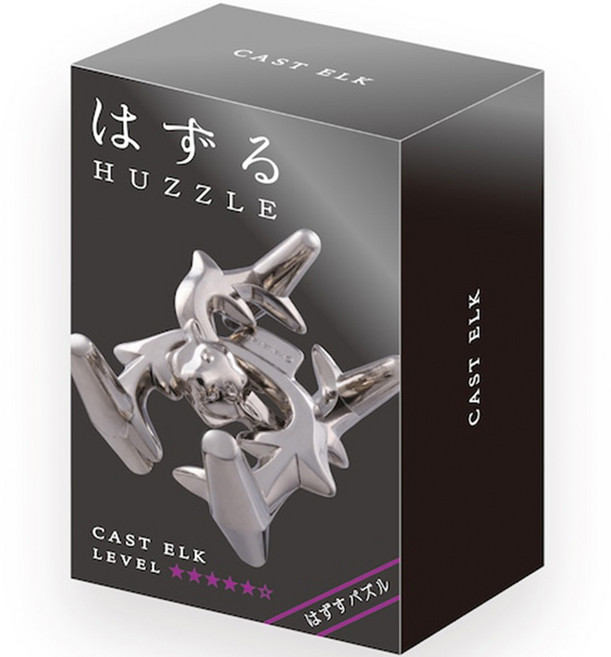 하나야마 캐스트 퍼즐 하즈루 상급 5단계 엘크, 혼합색상, 1개, 2피스