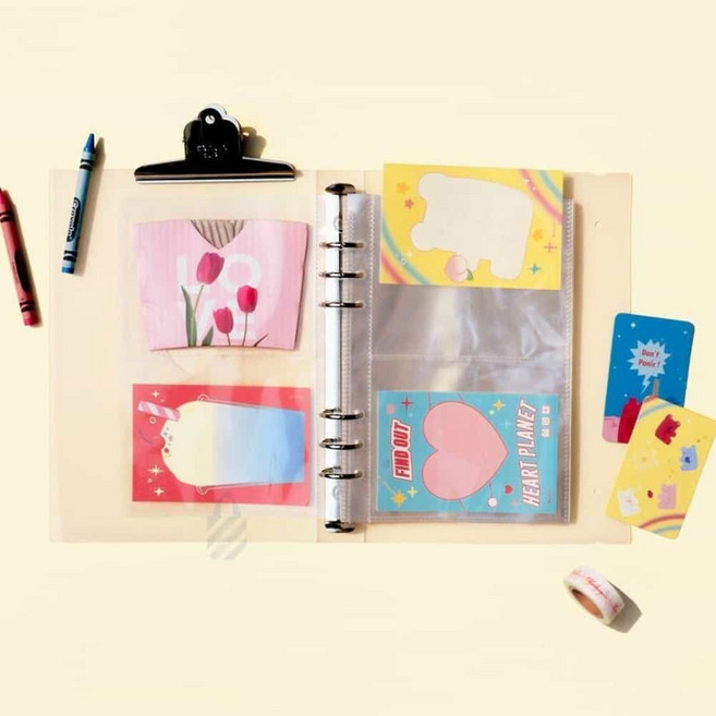 디어 A5 포켓 리필 10장 2칸 스티커앨범