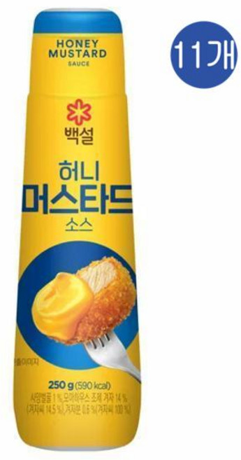 CJ 백설 허니머스터드 소스, 250g, 11개