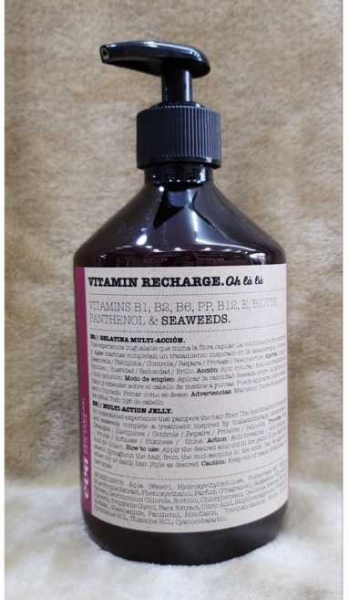 두피와 모발보호 앰플에센스 대용량- 에바 비타민리차지 오라라. 염색 탈색시 두피와 모발 보호 효과 탁월. 극손상모발 치유는 덤 컬링효과도, 1개, 500ml