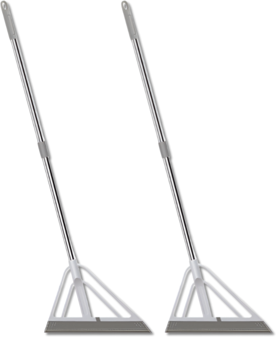 펴나나다 다용도 실리콘 빗자루 먼지제거 스퀴지, 라이트 그레이, 2개