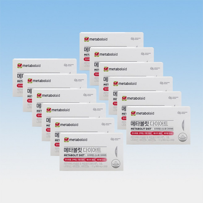 대상웰라이프 메타볼릿 다이어트 레몬버베나 추출물 복합물 850mg X 20정 12박스, 12개