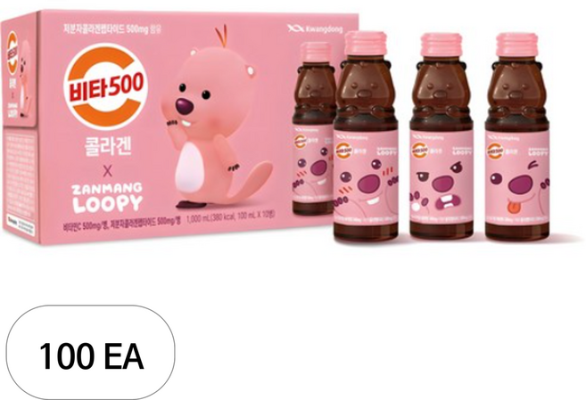 비타500 잔망루피 콜라겐, 100ml, 100개입