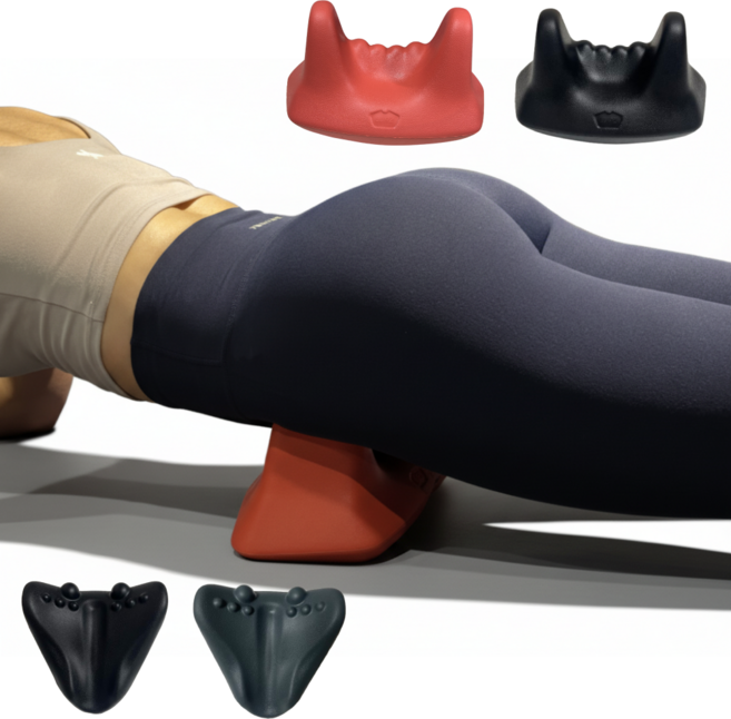 아비디아 릴렉스컬렉션 장요근 허리 목 스트레칭 뱃살 근막이완 마사지기, A2(중형), 블랙, 블랙, 1개