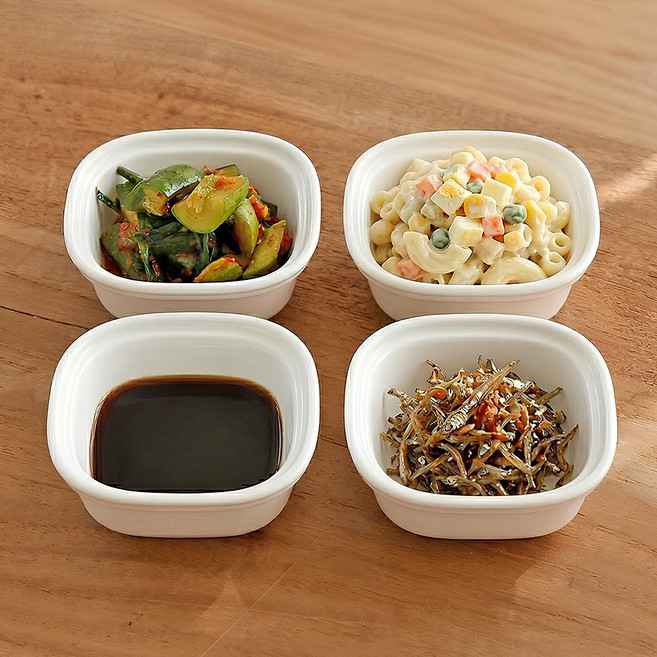 모리다인 라운드 스퀘어 소스볼 찬기 4P세트, 1세트