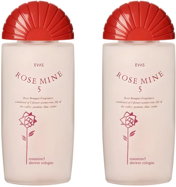 에바스코스메틱 로즈마인5 샤워코롱 로즈부케향, 185ml, 2개 - 쿠팡
