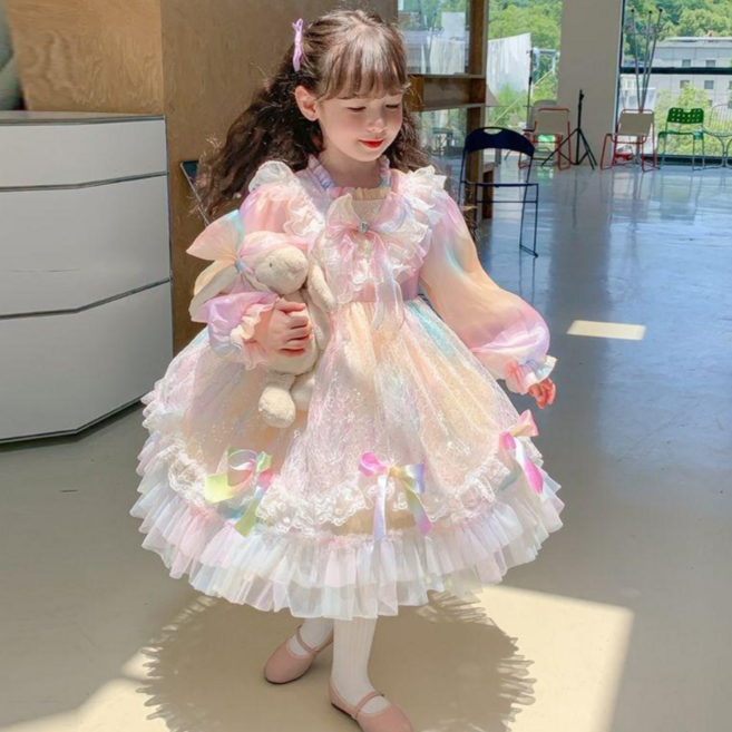 라움리에 여아 생일파티 오로라 공주 드레스 원피스