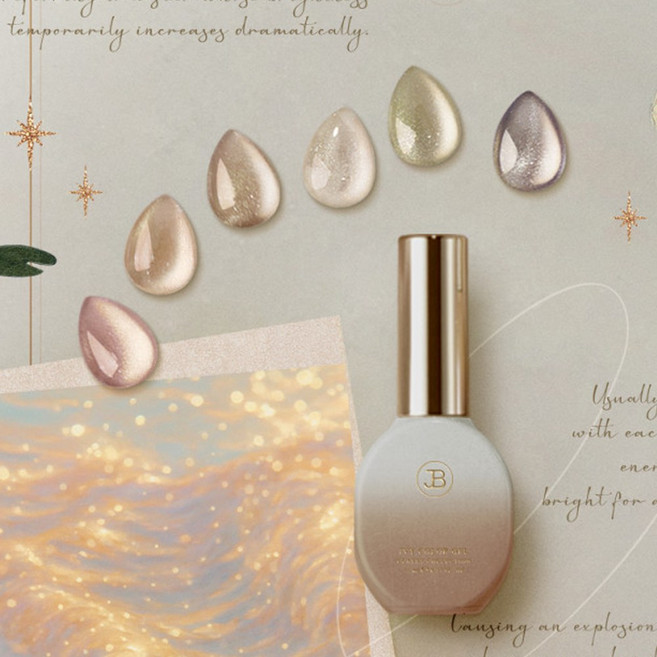 진비 아이비 골든노바 유리알 자석젤 컬러 6종 세트 11ml, 1개