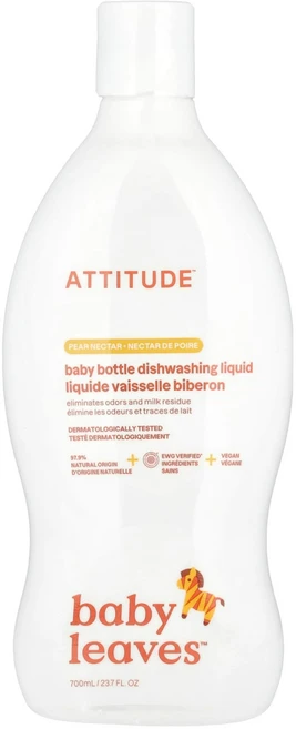 ATTITUDE 베이비 리브스 젖병 세정제 배향 700ml 1개입 천연 유래 식기젖병 세정제 저자극 무향료 (캐나다산, 1개 - 쿠팡