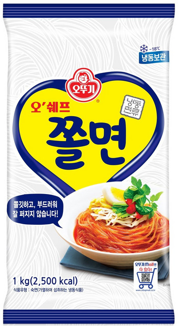 오뚜기 오쉐프 쫄면, 1개, 1kg