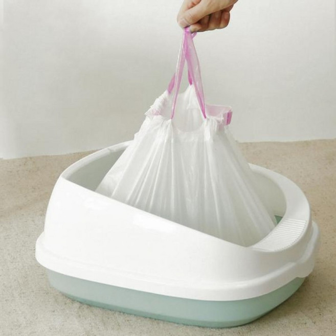 고양이 화장실 봉투 3롤 세트 고양이배변봉투, 1개