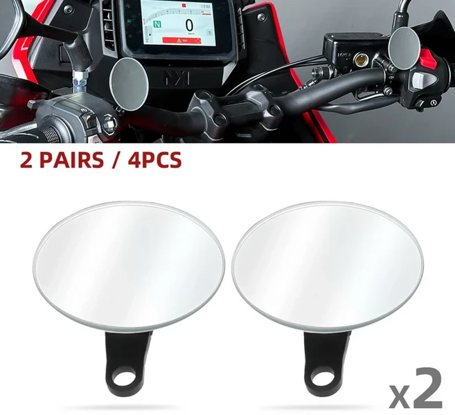 혼다 NX500 CB500X 용 백미러 블라인드 스팟 와이드 비전 핸들바 CB 650F NC750 CRF1000L, 02 2 Pair (4피스)