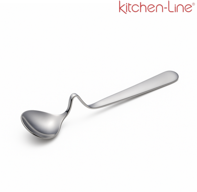 키친라인 잼스푼 웨이브스푼 꺽임 스푼 꿀, 1개