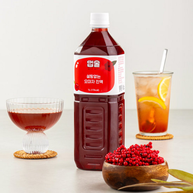 무설탕 오미자진액 1L 2병 HACCP인증 제로슈가