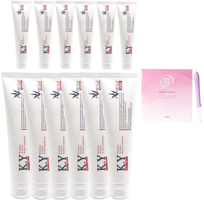 [정품 단독] ky젤 알로에 튜브형(110g) 12개 세트+와이존 에센스젤 1개 단독 추가 증정! 수용성 마사지젤 대용량 전문가용, 110g