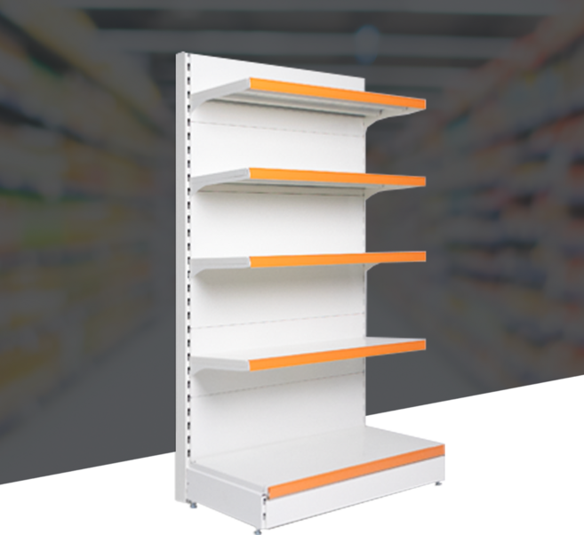 부원진열장 하이퍼 약국 마트 편의점 과자 문구사 매장 상품 진열대 철제 선반 5단, 1200*밑선반400/중선반400, 앤드 독립형, 2080