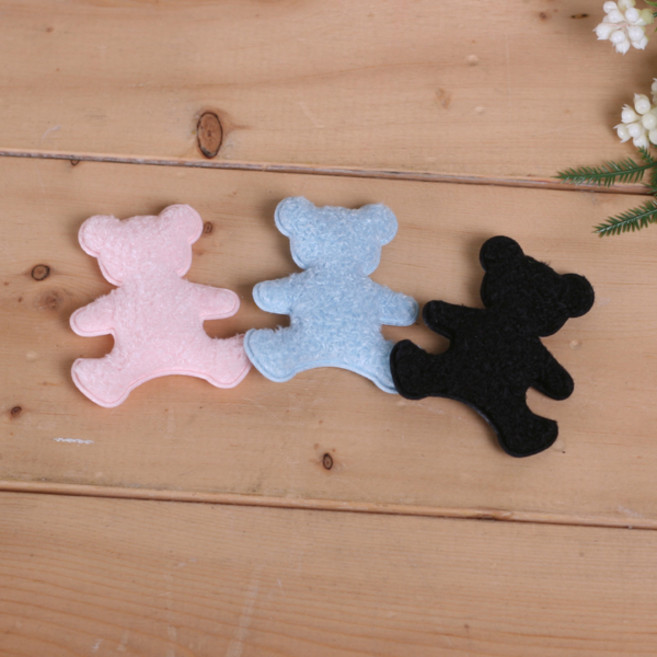 [펠트친구] 곰모양 와펜(3개)/예쁜와펜/캐릭터와펜/와펜파는곳, 블랙, 1개