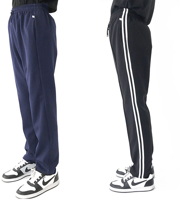 남녀공용 체육복 기모바지 곤색 무지 2줄 겨울 바지 검정 네이비 중학교 고등학교 26-36