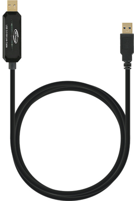 강원전자 넷메이트 KM-021N KM 데이터케이블 (PC to PC USB3.0 1.5M), 1개