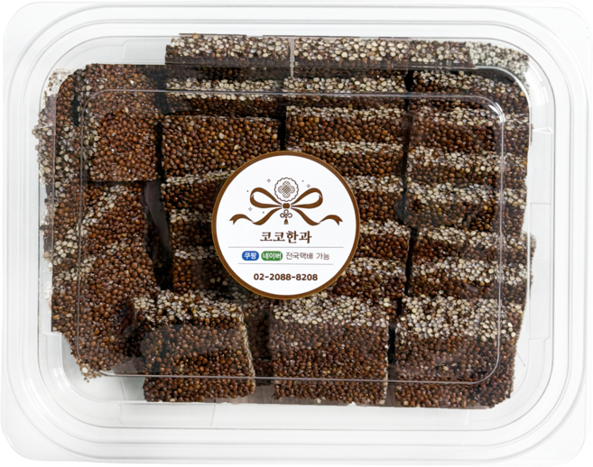 코코한과 수제 들깨강정 고소한 달지않은 건강한 부모님 간식, 350g, 1개