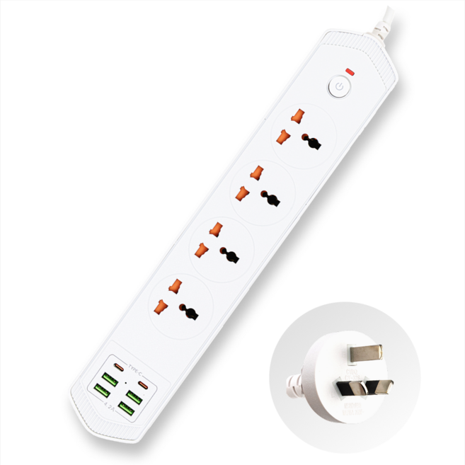 루루미 호주 뉴질랜드 여행 유학 워홀 멀티탭 어댑터, 1개