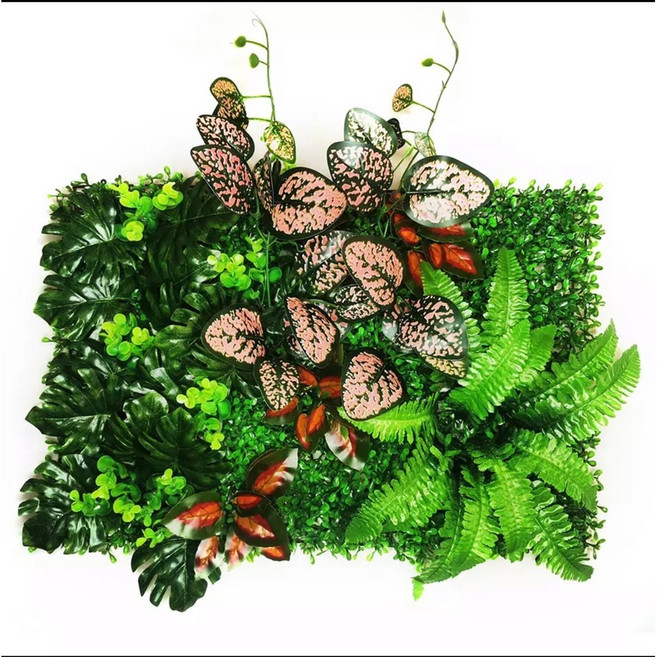 40*60CM 인조 잔디 식물 꽃 등나무 패널 울타리 벽, 26 picture color