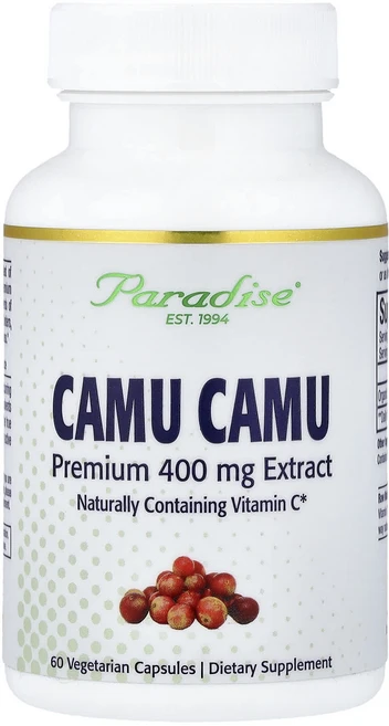 건강챙기세요 Paradise Herbs 카무카무 추출물 400mg 베지 캡슐 60정 백살까지오래오래, ParadiseHerbs카무카무추출물400mg베지캡슐6 - 쿠팡