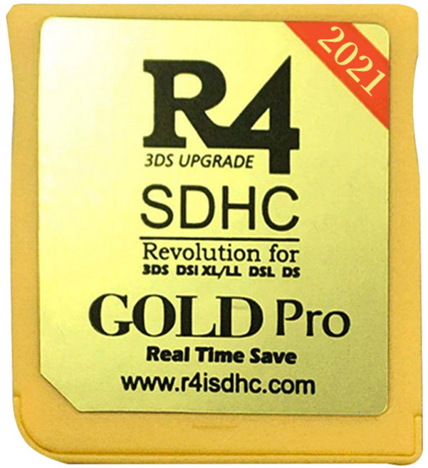 sd카드 최신형 R4i SDHC R4 카드 3DS 2DS DSi XL, 노란, 1개