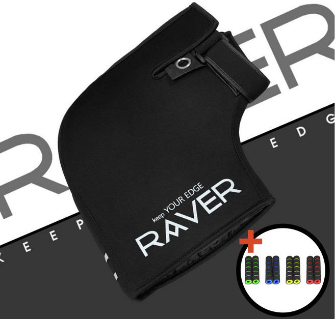 RAVER 레이버 신형 3컬러 레이버 B타입 오토바이 방한 토시 장갑, 1세트, 블랙