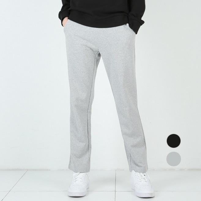 [데님공방] 남자 스판 트레이닝 밴딩팬츠 2컬러 2타입 세미와이드 추리닝 조거 카고바지