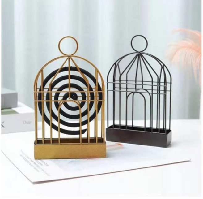 엔틱 모기향 거치대 아치형, 골드