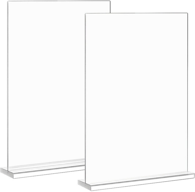 A4 POP 꽂이 아크릴 메뉴판 안내판 액자, 2개