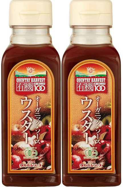 소스 타카하시 컨트리 하베스트 유기 우스터 200mlx2병, 200ml, 2개