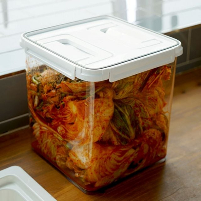 [창신리빙] 스카이락 밀폐용기 점보 4호 인바스켓 그레이 10L, 1개